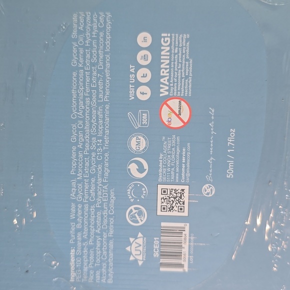 Secret Collagen Rapid Wrinkle Repair Daily Eye Gel, 50 mL, SEALED in Box, New - Picture 3 of 3